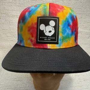 Neff Disney Mickey Mouse Tie-Dye Snapback Hat